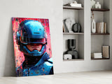 Robocop Glass Wall Art || Designer Collection.