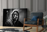 Tupac Glass Wall Art || Designer Collection.