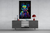 Neon Mouse Glass Wall Art || Designer Collection.