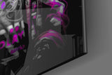 Neon Mouse Glass Wall Art || Designer Collection.