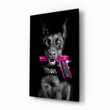 Gun Dog  Glass Wall Art || Designer Collection.