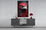 Red Eagle Glass Wall Art|| Designer's Collection.