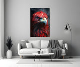 Red Eagle Glass Wall Art|| Designer's Collection.
