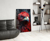 Red Eagle Glass Wall Art|| Designer's Collection.