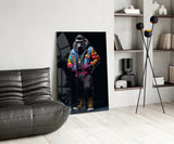 Gorilla Bro Glass Wall Art|| Designer's Collection.