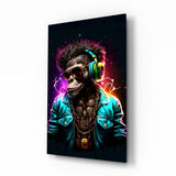 Feel the Music Glasbild || Designer-Kollektion - 72x46 cm