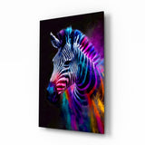 Tableau en verre Zèbre || Collection Designer - 72x46 cm