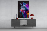 Zebra Glass Wall Art|| Designer's Collection.