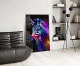 Zebra Glass Wall Art|| Designer's Collection.