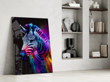 Zebra Glass Wall Art|| Designer's Collection.