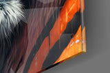 Face of the Tiger Glass Wall Art|| Designer's Collection.