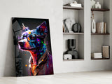 Dog Vogue Glass Wall Art|| Designer's Collection.