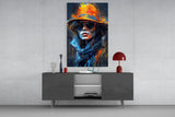 Hat Glass Wall Art|| Designer's Collection.