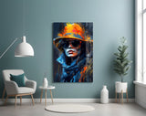 Hat Glass Wall Art|| Designer's Collection.