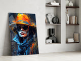 Hat Glass Wall Art|| Designer's Collection.