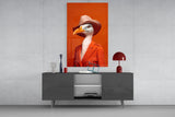 Bird Vogue Glass Wall Art|| Designer's Collection.