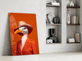 Bird Vogue Glass Wall Art|| Designer's Collection.