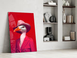 Bird Vogue Glass Wall Art|| Designer's Collection.