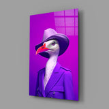 Bird Vogue Glass Wall Art|| Designer's Collection.