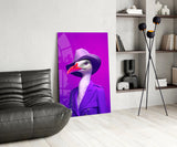 Bird Vogue Glass Wall Art|| Designer's Collection.