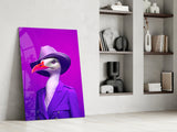 Bird Vogue Glass Wall Art|| Designer's Collection.