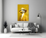 Bird Vogue Glass Wall Art|| Designer's Collection.