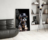 Puppy Vogue Glass Wall Art|| Designer's Collection.