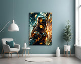 Mandalorian Glass Wall Art|| Designer's Collection.