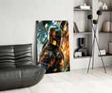 Mandalorian Glass Wall Art|| Designer's Collection.