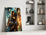 Mandalorian Glass Wall Art|| Designer's Collection.