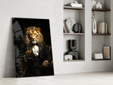 Gentleman Glass Wall Art|| Designer's Collection.