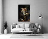 Gentleman Glass Wall Art|| Designer's Collection.