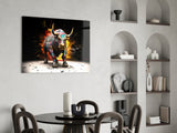 Bull Glass Wall Art|| Designer's Collection.