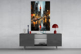City Night Glass Wall Art|| Designer's Collection.