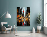 City Night Glass Wall Art|| Designer's Collection.