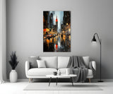 City Night Glass Wall Art|| Designer's Collection.