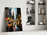 City Night Glass Wall Art|| Designer's Collection.