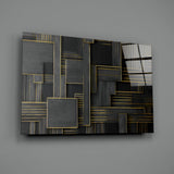Rectangles Glass Wall Art|| Designer's Collection.
