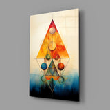 Harmony of Shapes Glass Wall Art|| Designer's Collection.
