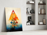 Harmony of Shapes Glass Wall Art|| Designer's Collection.