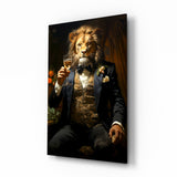 Gentleman Glass Wall Art|| Designer's Collection.