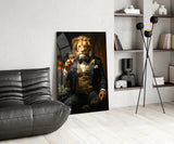 Gentleman Glass Wall Art|| Designer's Collection.