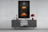 Lotus Glass Wall Art|| Designer's Collection.