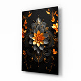 Flower of Luck Glass Wall Art|| Designer's Collection.