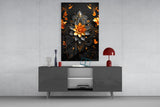 Flower of Luck Glass Wall Art|| Designer's Collection.