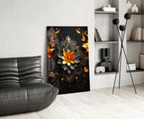Flower of Luck Glass Wall Art|| Designer's Collection.