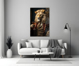 Gentleman Glass Wall Art|| Designer's Collection.