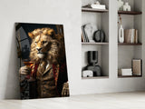 Gentleman Glass Wall Art|| Designer's Collection.