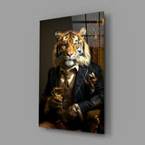 Gentleman Glass Wall Art|| Designer's Collection.