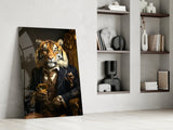 Gentleman Glass Wall Art|| Designer's Collection.